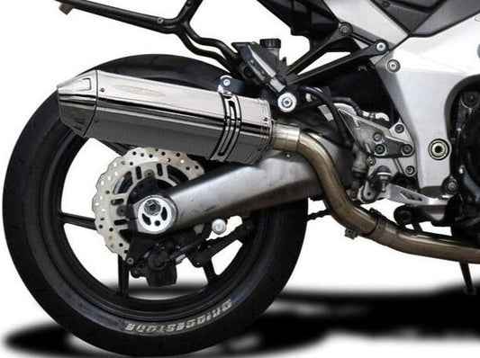 DELKEVIC Kawasaki Ninja 1000 / Z1000 Full Exhaust System with 13" Tri-Oval Silencers