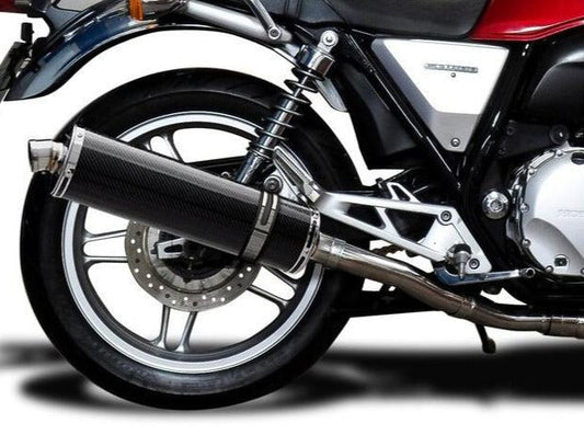 DELKEVIC Honda CB1100 Full Exhaust System with Stubby 18" Carbon Silencer