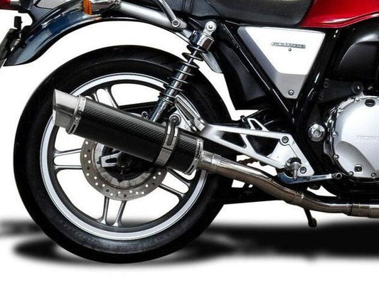 DELKEVIC Honda CB1100 Full Exhaust System with DL10 14" Carbon Silencer