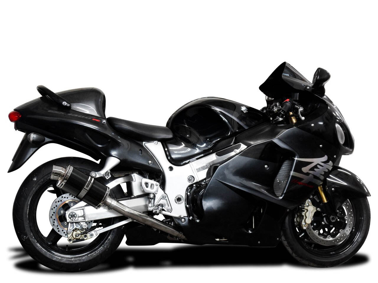DELKEVIC Suzuki GSXR1300 Hayabusa (99/07) Full 4-2 Exhaust System with DS70 9" Carbon Silencers