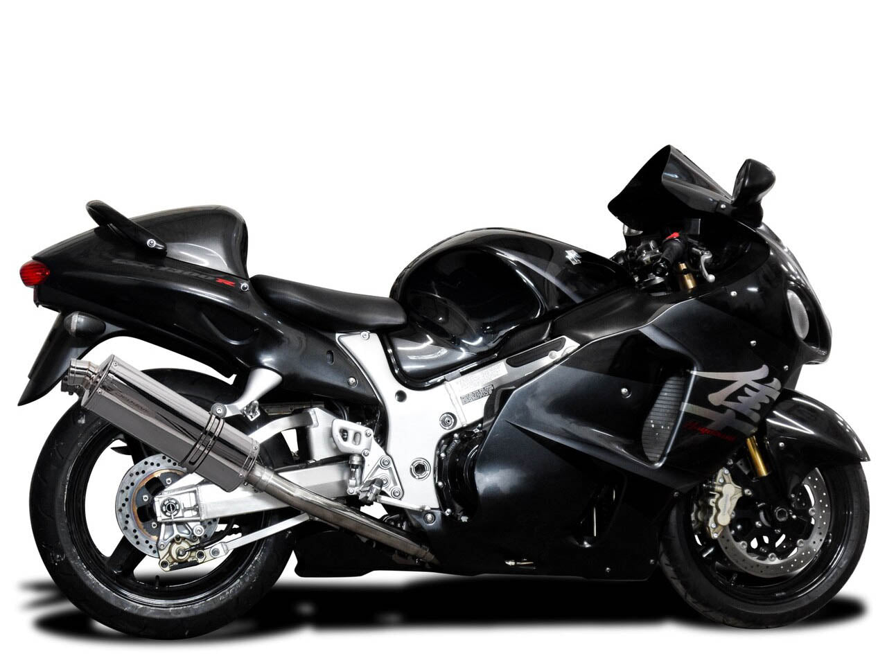 DELKEVIC Suzuki GSXR1300 Hayabusa (99/07) Full 4-2 Exhaust System with Stubby 14" Silencers