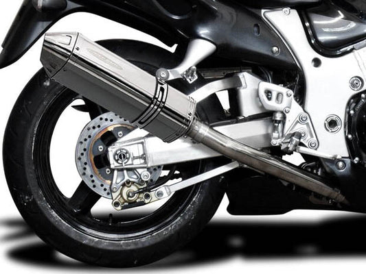 DELKEVIC Suzuki GSXR1300 Hayabusa (99/07) Full 4-2 Exhaust System with 13" Tri-Oval Silencers