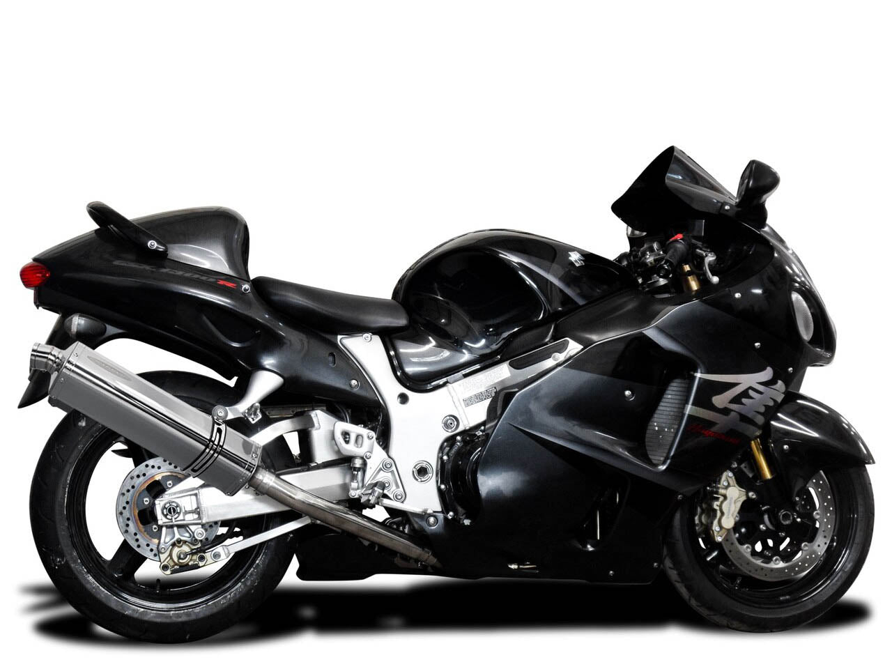 DELKEVIC Suzuki GSXR1300 Hayabusa (99/07) Full 4-2 Exhaust System with Stubby 17" Tri-Oval Silencers