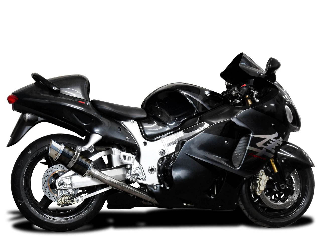 DELKEVIC Suzuki GSXR1300 Hayabusa (99/07) Full 4-1 Exhaust System with Mini 8" Carbon Silencer