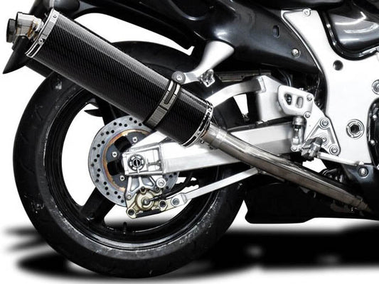 DELKEVIC Suzuki GSXR1300 Hayabusa (99/07) Full 4-1 Exhaust System with Stubby 18" Carbon Silencer