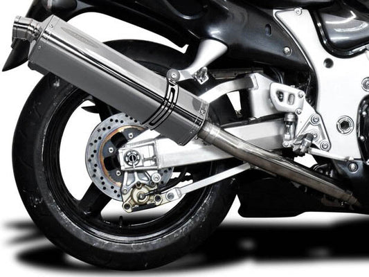 DELKEVIC Suzuki GSXR1300 Hayabusa (99/07) Full 4-1 Exhaust System with Stubby 17" Tri-Oval Silencer