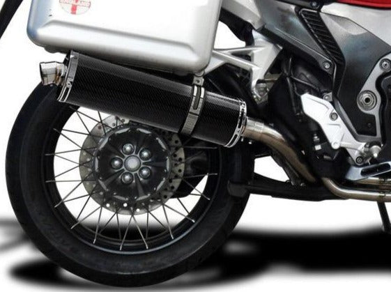 DELKEVIC Honda VFR1200X Crosstourer Full Exhaust System with Stubby 18" Carbon Silencer