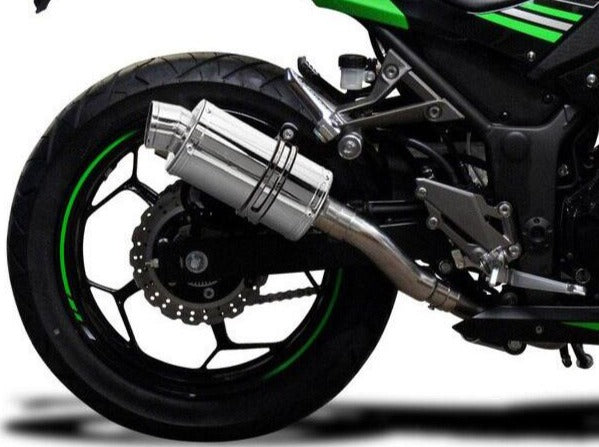 DELKEVIC Kawasaki Ninja 300 Full Exhaust System with SS70 9" Silencer