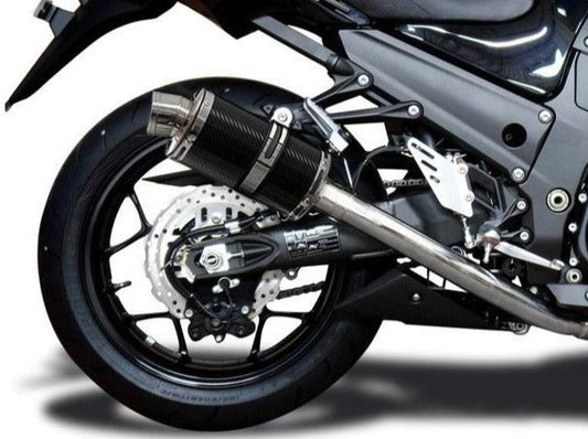 DELKEVIC Kawasaki Ninja ZX-14R Full Exhaust System with DS70 9" Carbon Silencers