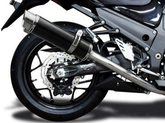 DELKEVIC Kawasaki Ninja ZX-14R Full Exhaust System with DL10 14" Carbon Silencers