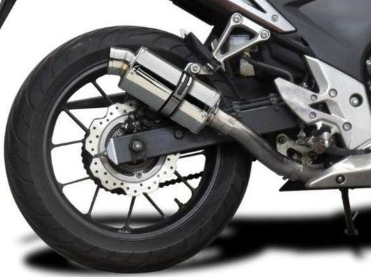 DELKEVIC Honda CB500 / CBR500R Full Exhaust System with SS70 9" Silencer