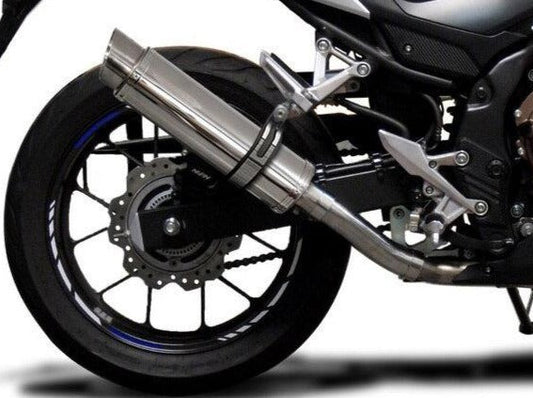 DELKEVIC Honda CB500 / CBR500R Full Exhaust System with SL10 14" Silencer