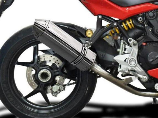 DELKEVIC Ducati Supersport 950/939 De-Cat Slip-on Exhaust 13" Tri-Oval