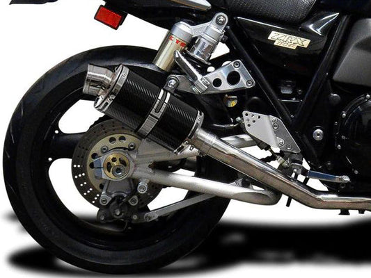 DELKEVIC Kawasaki ZRX1100 / ZRX1200 Full Exhaust System DS70 9" Carbon