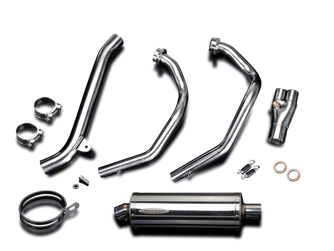 DELKEVIC Honda CRF1000L Africa Twin (16/19) Full 2-1 Exhaust System with Stubby 14" Silencer