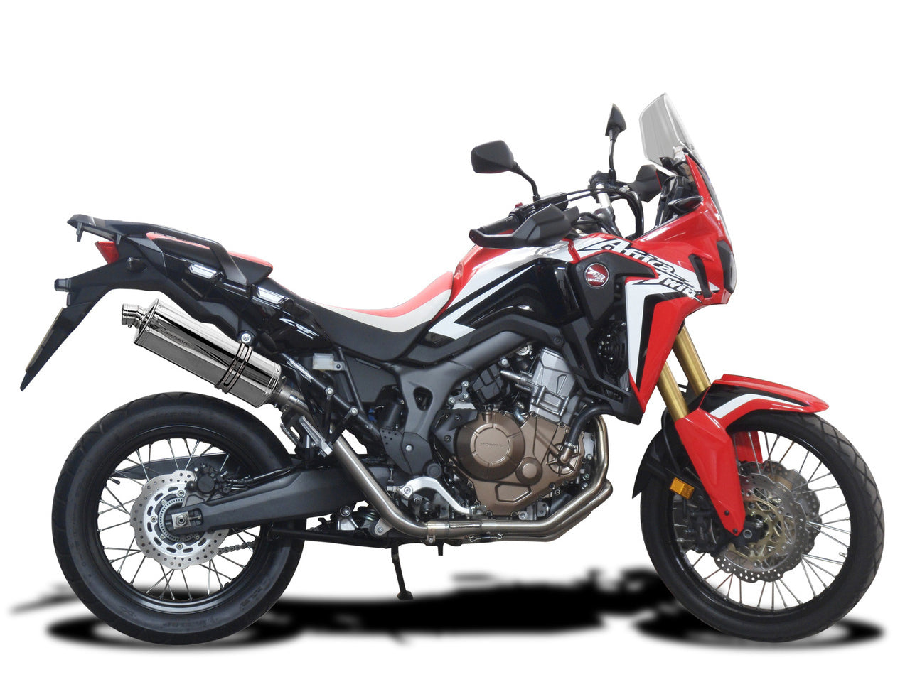 DELKEVIC Honda CRF1000L Africa Twin (16/19) Full 2-1 Exhaust System with Stubby 14" Silencer