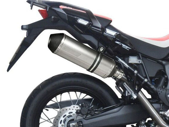 DELKEVIC Honda CRF1000L Africa Twin (16/19) Full 2-1 Exhaust System with 13.5" Titanium X-Oval Silencer