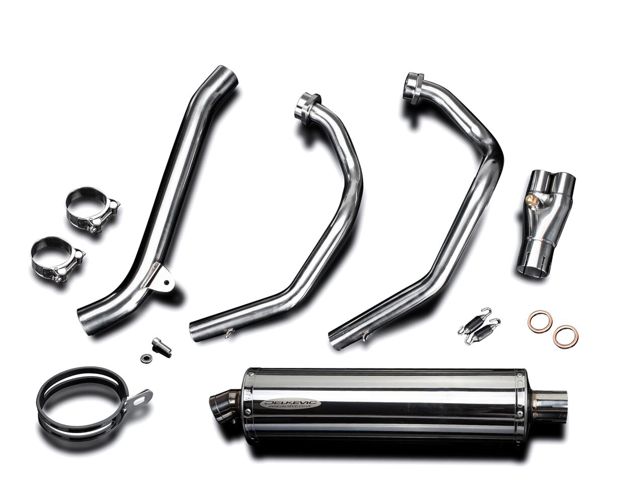 DELKEVIC Honda CRF1000L Africa Twin (16/19) Full 2-1 Exhaust System with Stubby 18" Silencer