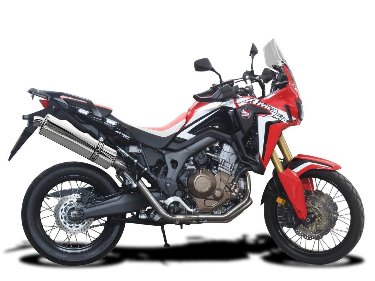 DELKEVIC Honda CRF1000L Africa Twin (16/19) Full 2-1 Exhaust System with Stubby 18" Silencer
