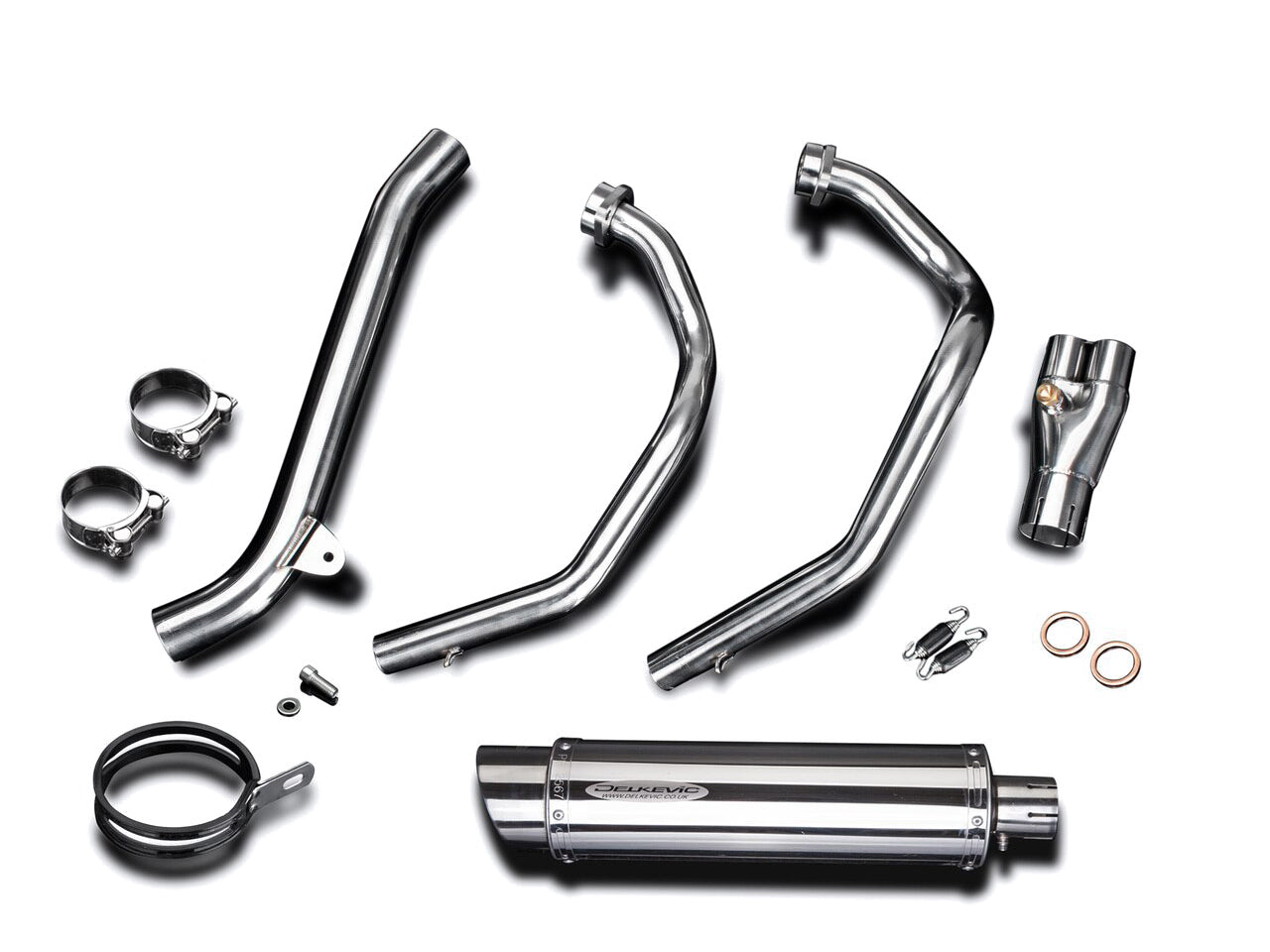 DELKEVIC Honda CRF1000L Africa Twin (16/19) Full 2-1 Exhaust System with SL10 14" Silencer