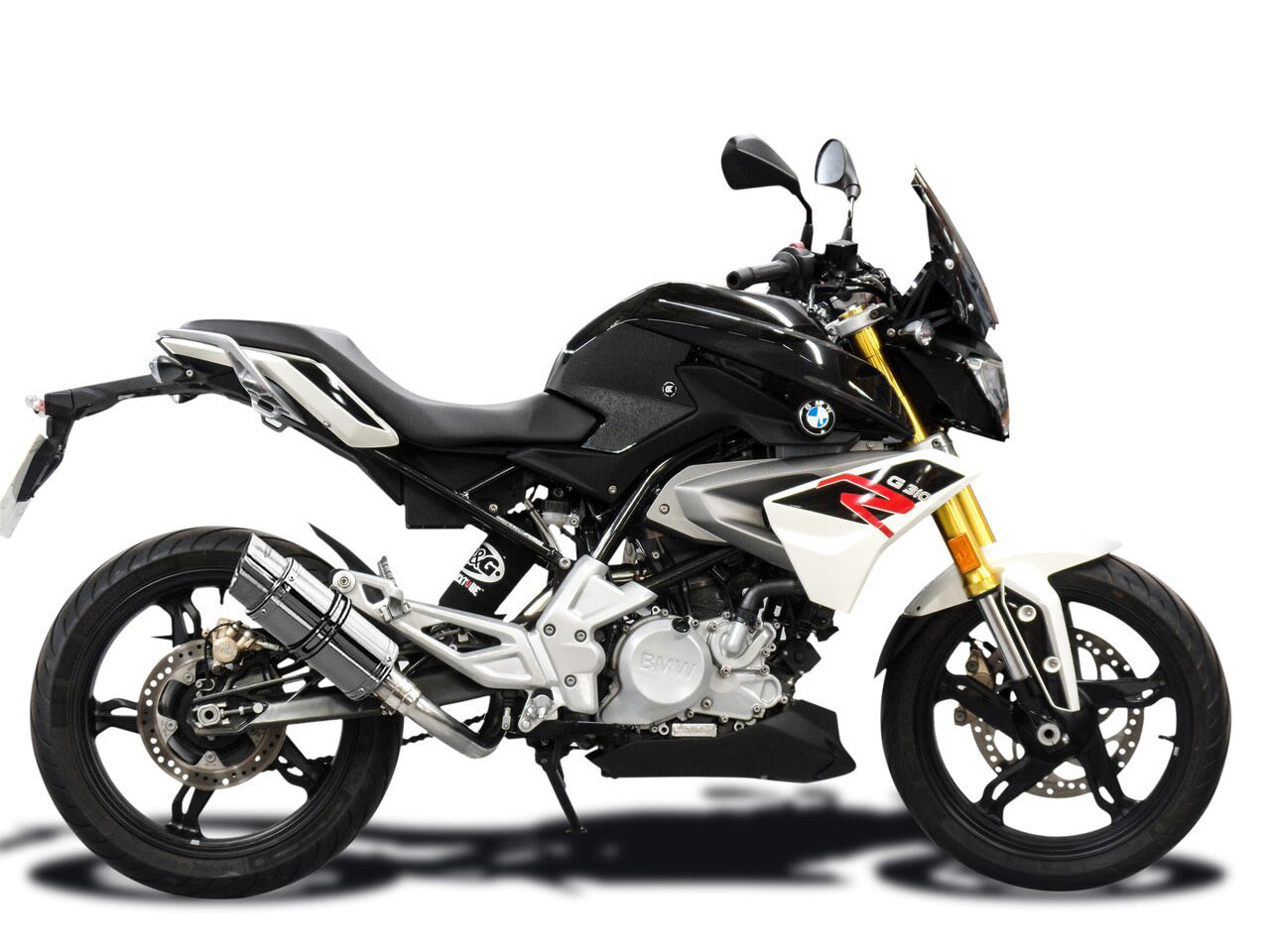 DELKEVIC BMW G310R (16/19) Full Exhaust System Mini 8"