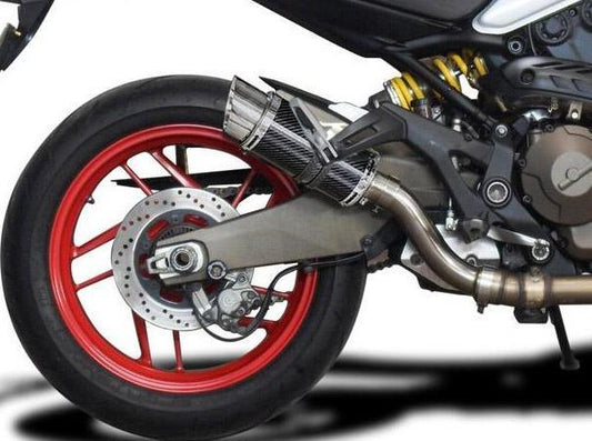 DELKEVIC Ducati Monster 821 / 1200 Slip-on Exhaust Mini 8" Carbon