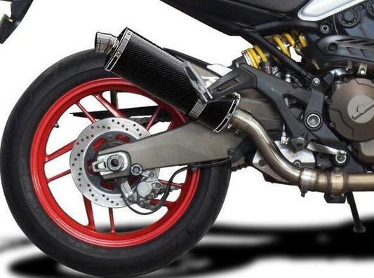 DELKEVIC Ducati Monster 821 / 1200 Slip-on Exhaust Stubby 14" Carbon