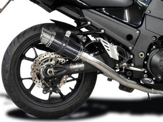 DELKEVIC Kawasaki Ninja ZX-14 (08/11) Full Exhaust System with Mini 8" Carbon Silencers