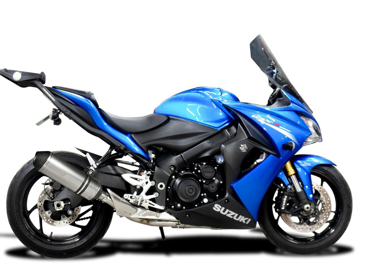 DELKEVIC Suzuki GSX-S1000 Full Exhaust System with 13.5" Titanium X-Oval Silencer