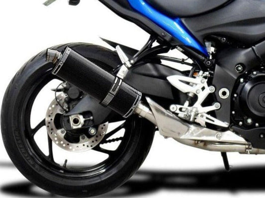 DELKEVIC Suzuki GSX-S1000 Full Exhaust System with Stubby 14" Carbon Silencer