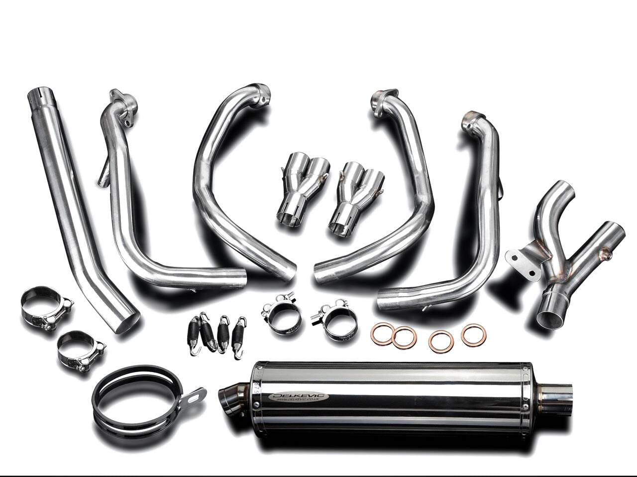 DELKEVIC Suzuki GSXR1300 Hayabusa (08/20) Full 4-1 Exhaust System with Stubby 18" Silencer