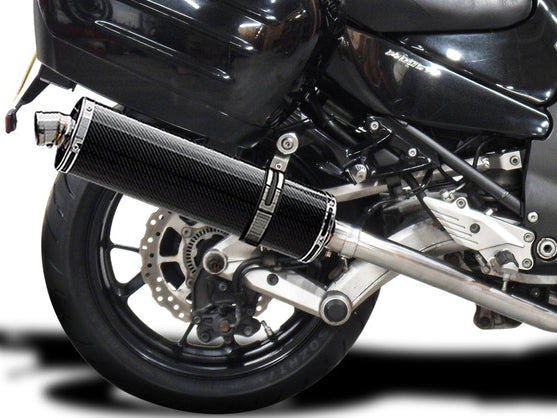 DELKEVIC Kawasaki GTR1400 / Concours 14 Full Dual Exhaust System Stubby 18" Carbon