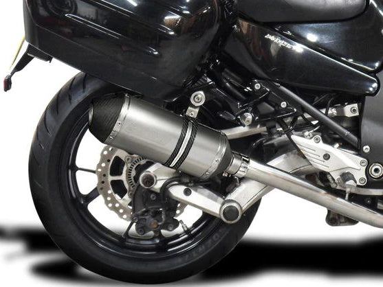 DELKEVIC Kawasaki GTR1400 / Concours 14 Full Dual Exhaust System 10" X-Oval Titanium