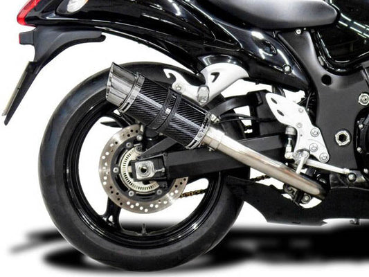 DELKEVIC Suzuki GSXR1300 Hayabusa (08/20) Full 4-2 Exhaust System with Mini 8" Carbon Silencers
