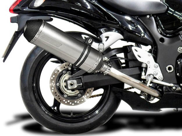 DELKEVIC Suzuki GSXR1300 Hayabusa (08/20) Full De-Cat 4-2 Exhaust System with 13.5" X-Oval Titanium Silencers