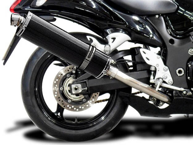 DELKEVIC Suzuki GSXR1300 Hayabusa (08/20) Full De-Cat 4-2 Exhaust System with Stubby 18" Carbon Silencers