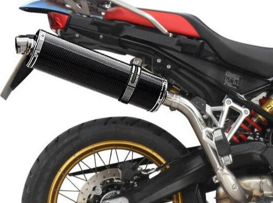 DELKEVIC BMW F750GS / F850GS Slip-on Exhaust Stubby 18" Carbon