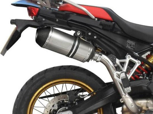 DELKEVIC BMW F750GS / F850GS Slip-on Exhaust 10" X-Oval Titanium