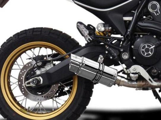 DELKEVIC Ducati Scrambler Desert Sled Slip-on Exhaust Mini 8"