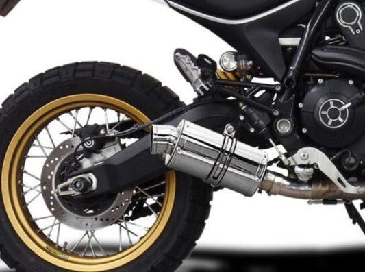 DELKEVIC Ducati Scrambler Desert Sled Slip-on Exhaust SS70 9"