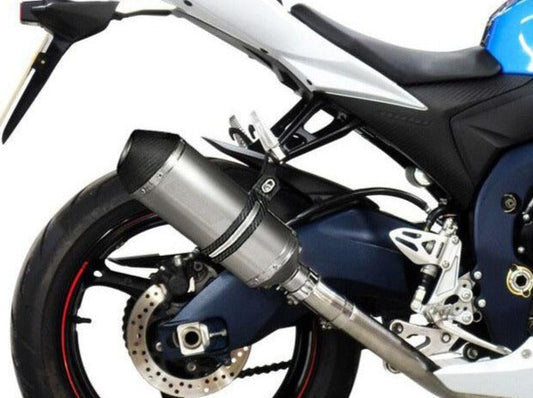 DELKEVIC Suzuki GSX-R1000 (12/16) Full Exhaust System with 10" Titanium X-Oval Silencer