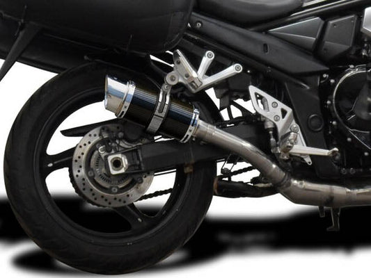 DELKEVIC Suzuki GSX1250FA Traveller Full Exhaust System with Mini 8" Carbon Silencer
