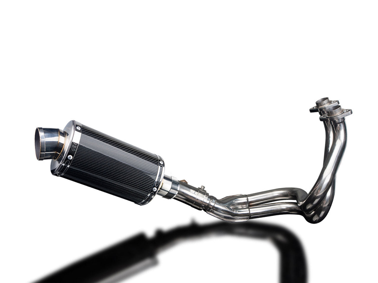 DELKEVIC Kawasaki Versys 650 (07/14) Full Exhaust System with DS70 9" Carbon Silencer