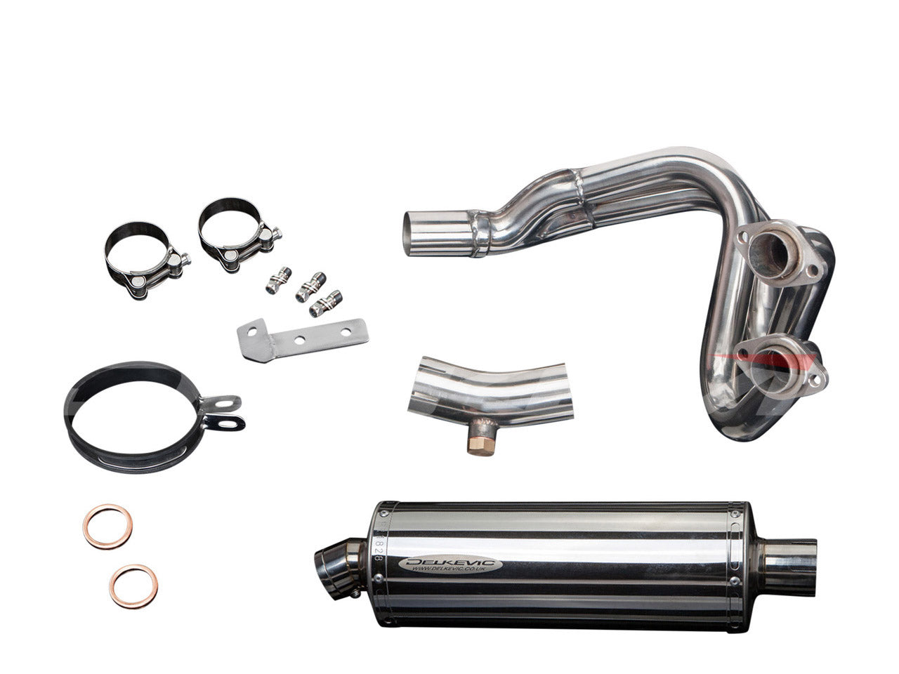 DELKEVIC Kawasaki Versys 650 (07/14) Full Exhaust System with Stubby 14" Silencer