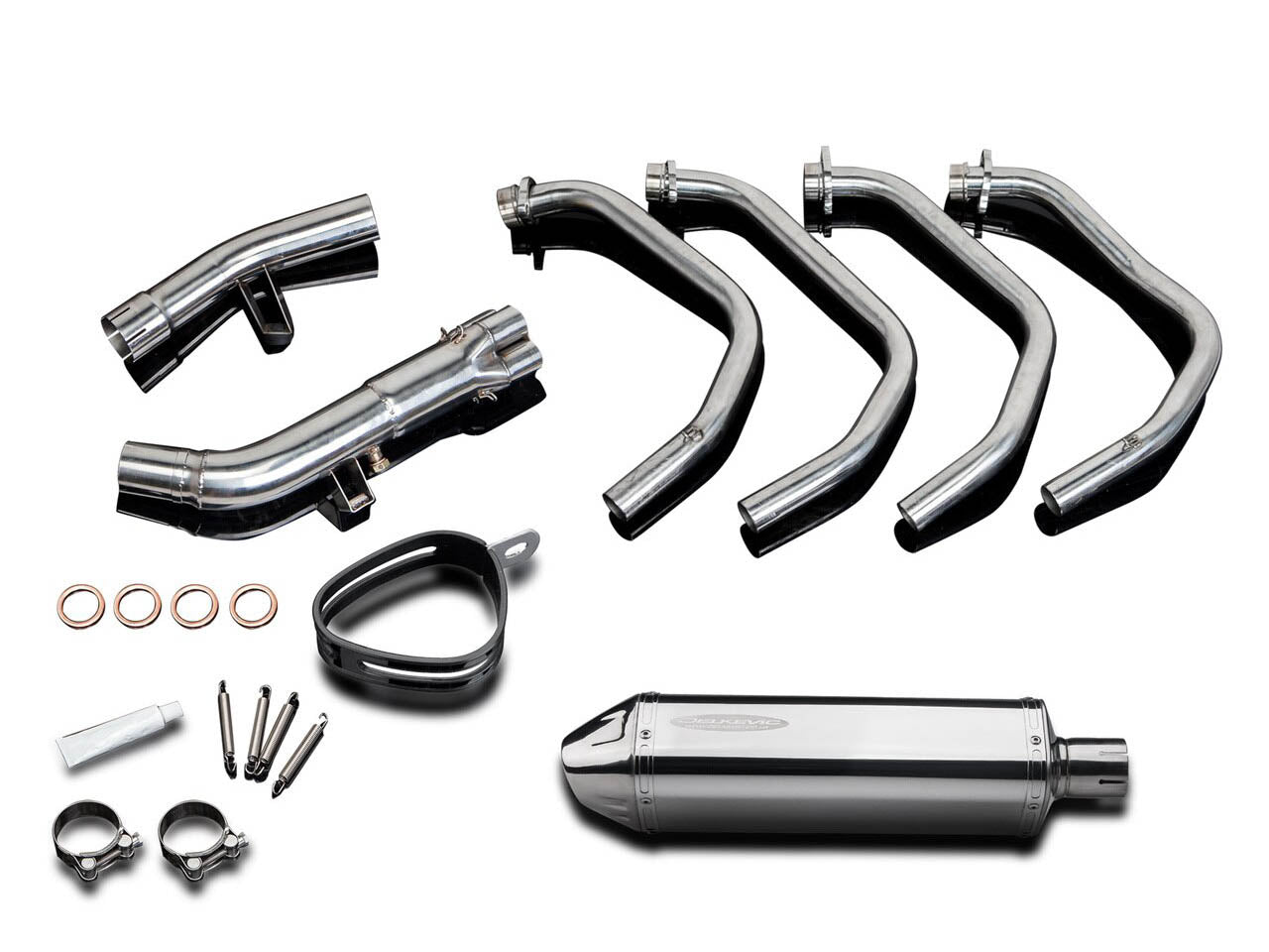 DELKEVIC Suzuki GSX1250FA Traveller Full Exhaust System with 13" Tri-Oval Silencer