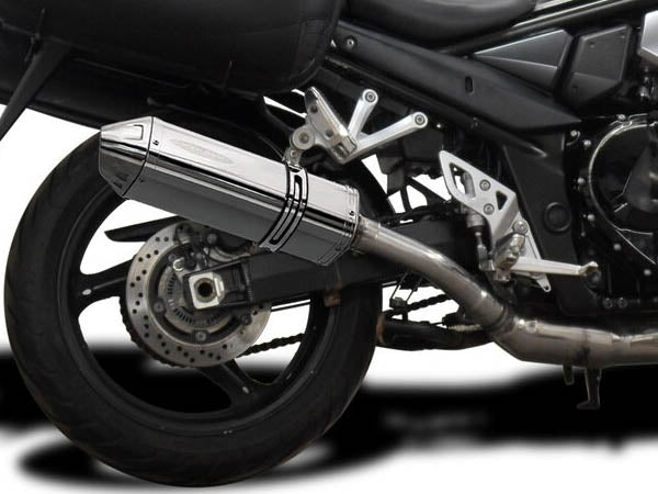 DELKEVIC Suzuki GSX1250FA Traveller Full Exhaust System with 13" Tri-Oval Silencer
