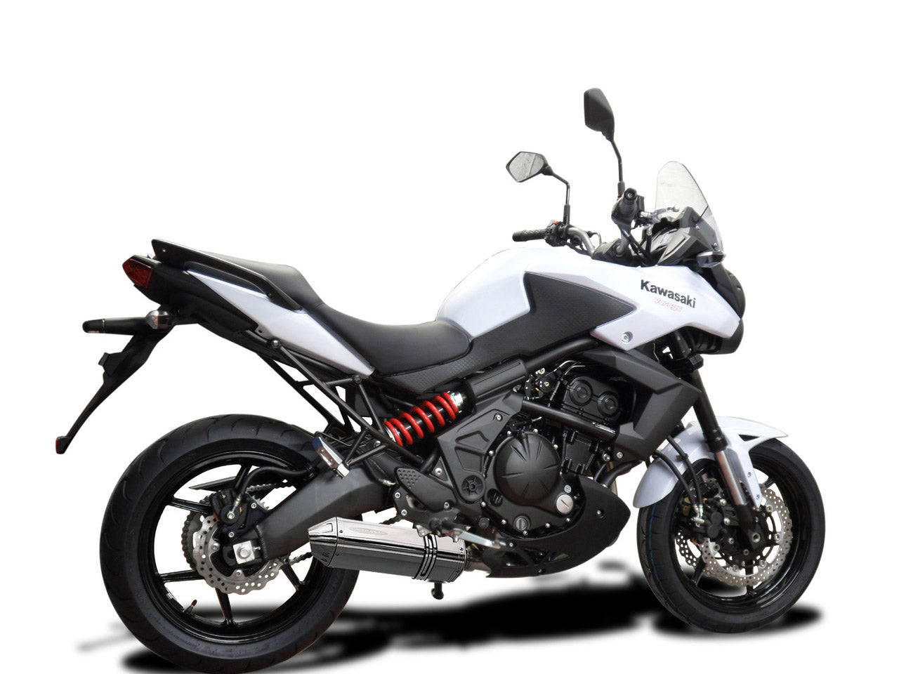 DELKEVIC Kawasaki Versys 650 (07/14) Full Exhaust System with 13" Tri-Oval Silencer
