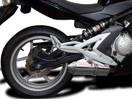 DELKEVIC Kawasaki Ninja 650 (06/11) Full Exhaust System with 13" Tri-Oval Silencer