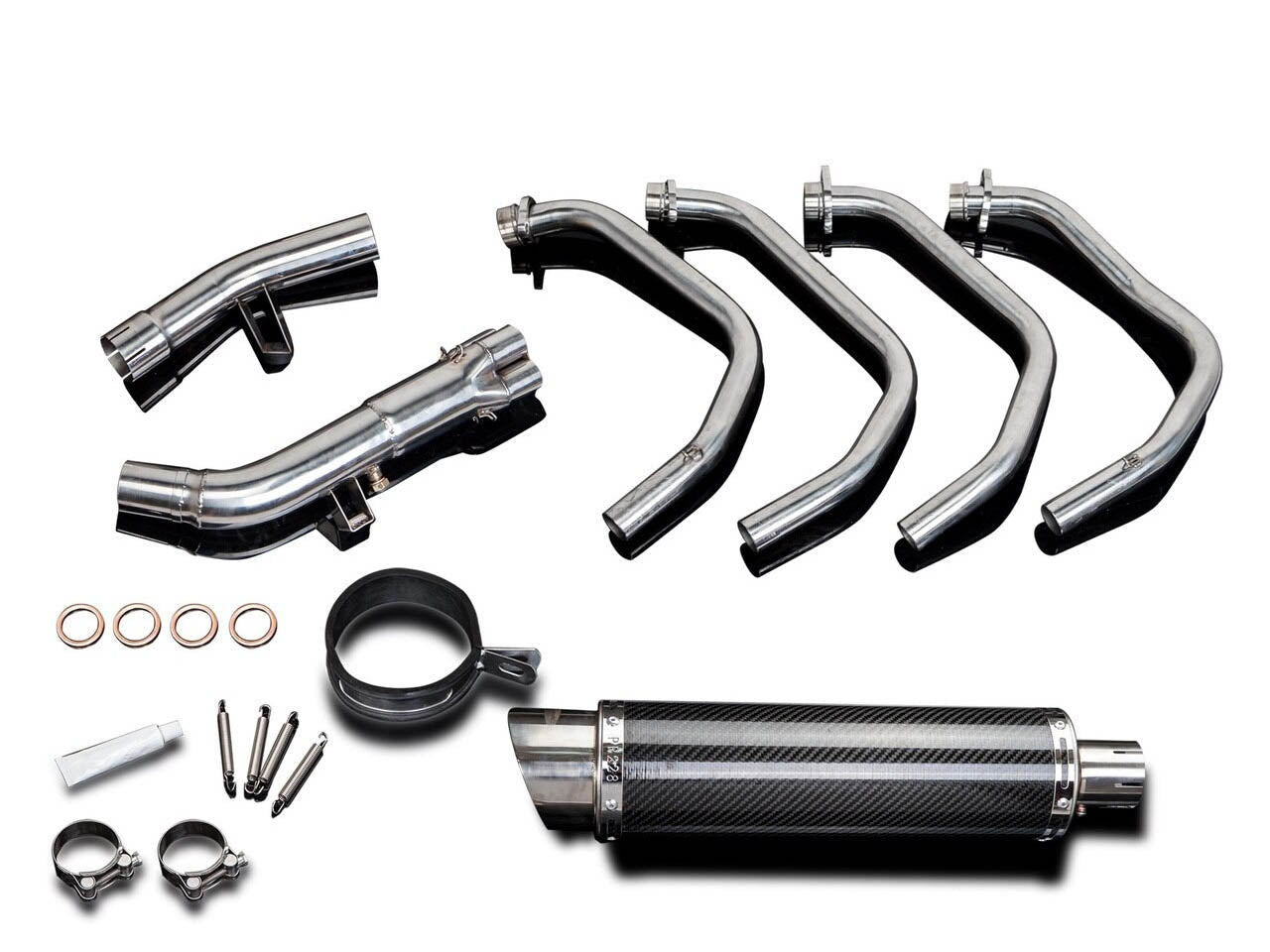 DELKEVIC Suzuki GSX1250FA Traveller Full Exhaust System with DL10 14" Carbon Silencer