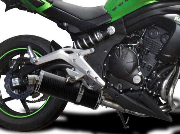 DELKEVIC Kawasaki Ninja 650 / ER-6 Full Exhaust System with Stubby 14" Carbon Silencer